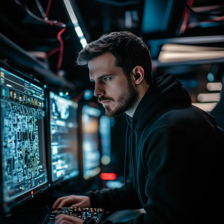 A security operations dashboard monitoring network threats