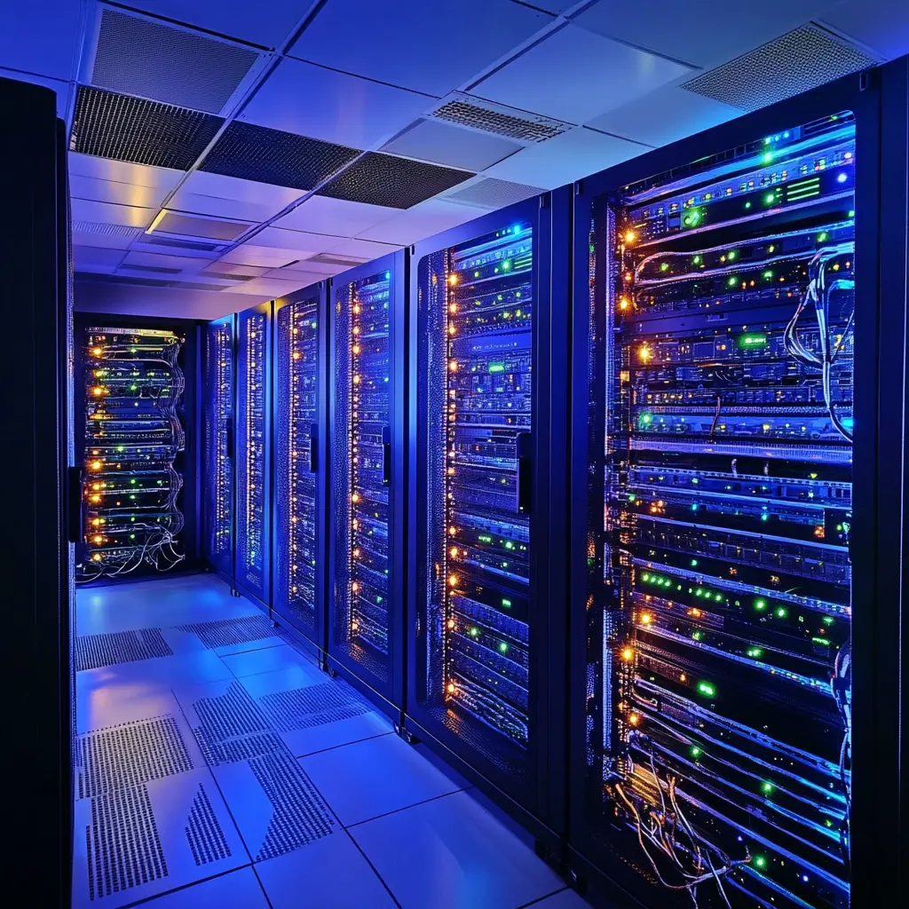 Backup server racks in a data centre
